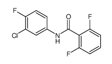 N-(3-chloro-4-fluorophenyl)-2,6-difluorobenzamide结构式