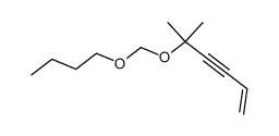 5-butoxymethoxy-5-methyl-hex-1-en-3-yne Structure