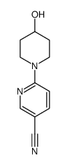 6-(4-hydroxypiperidin-1-yl)pyridine-3-carbonitrile Structure