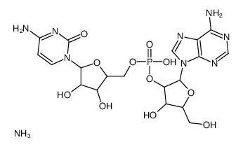 ADENYLYL(2'-5')CYTIDINE AMMONIUM Structure