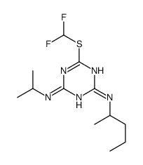 6-(difluoromethylsulfanyl)-2-N-pentan-2-yl-4-N-propan-2-yl-1,3,5-triazine-2,4-diamine Structure