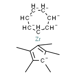 cycloheptane, 1,2,3,4,5-pentamethylcyclopentane, zirconium结构式