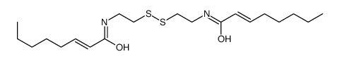 bis(2-(2-octenoylamino)ethyl)disulfide Structure