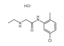 N-ethyl-glycine-(5-chloro-2-methyl-anilide), hydrochloride结构式