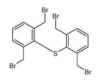 2-[2,6-bis(bromomethyl)phenyl]sulfanyl-1,3-bis(bromomethyl)benzene Structure