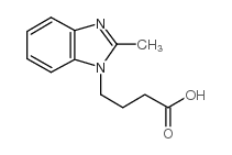 4-(2-甲基-1H-苯并咪唑-1-基)丁酸结构式