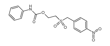 2-((4-nitrobenzyl)sulfonyl)ethyl phenylcarbamate Structure