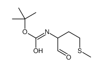 tert-butyl N-(4-methylsulfanyl-1-oxobutan-2-yl)carbamate结构式