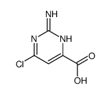 2-氨基-6-氯嘧啶-4-羧酸结构式