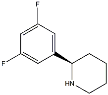 (R)-2-(3,5-difluorophenyl)piperidine结构式