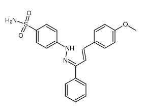 4-(2-((E)-3-(4-methoxyphenyl)-1-phenylallylidene)hydrazinyl)benzenesulfonamide Structure