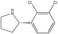 (2S)-2-(2,3-DICHLOROPHENYL)PYRROLIDINE Structure