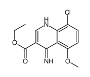 4-Amino-8-chloro-5-methoxyquinoline-3-carboxylic acid ethyl ester structure