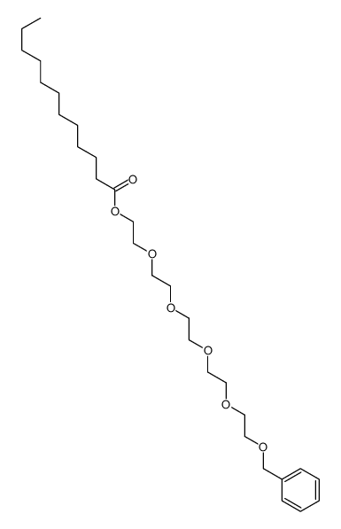 2-[2-[2-[2-(2-phenylmethoxyethoxy)ethoxy]ethoxy]ethoxy]ethyl dodecanoate结构式