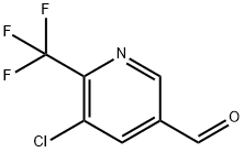 3-Pyridinecarboxaldehyde, 5-chloro-6-(trifluoromethyl)-结构式