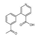 3-(3-acetylphenyl)pyridine-4-carboxylic acid结构式