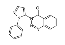 3-(1-Phenyl-1H-pyrazol-5-yl)-1,2,3-benzotriazin-4(3H)-one结构式