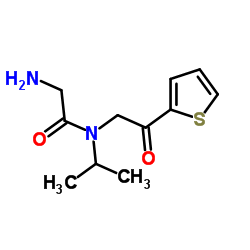 2-(Glycyl-N-isopropylglycyl)thiophene Structure