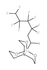 1-(3,3,4,4,5,5,6,6-Octafluoro-1-iodohexyl)-2,8,9-trioxa-5-aza-1-silabi cyclo(3.3.3)undecane结构式