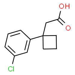 2-[1-(3-Chlorophenyl)cyclobutyl]acetic acid结构式