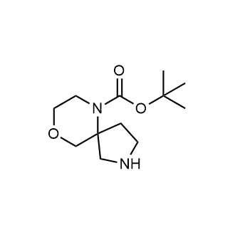 9-氧杂-2,6-二氮杂螺[4.5]癸-6-甲酸叔丁酯结构式