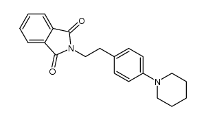 2-(4-(piperidin-1-yl)phenethyl)isoindoline-1,3-dione Structure