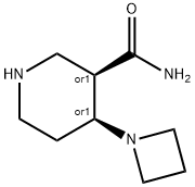 cis-4-(azetidin-1-yl)piperidine-3-carboxamide Structure