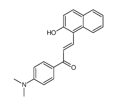 3-(2-hydroxynaphthyl)-1-(4'-dimethylaminophenyl)-2-propen-1-one Structure