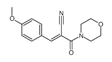 3-(4-methoxyphenyl)-2-(morpholine-4-carbonyl)prop-2-enenitrile结构式