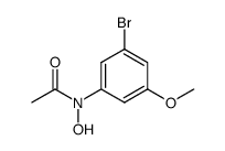 N-(3-bromo-5-methoxy-phenyl)-N-hydroxy-acetamide Structure