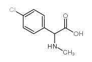 4-CHLORO-α-(METHYLAMINO)BENZENE ACETIC ACID Structure