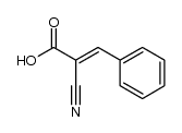 (E)-2-Cyano-3-phenylpropenoic acid Structure