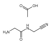 N-Glycyl-aminoacetonitril-monoacetat Structure