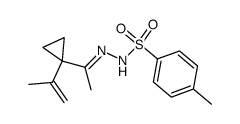 4-methyl-N'-(1-(1-(prop-1-en-2-yl)cyclopropyl)ethylidene)benzenesulfonohydrazide Structure