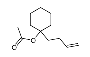 1-acetyloxy-1-(3-butenyl)cyclohexane Structure