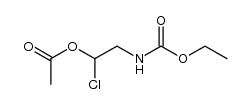 N-(2-Chlor-2-acetoxy-ethyl)-carbaminsaeure-ethylester结构式