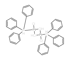 Platinum, di-m-chlorodichlorobis(triphenylphosphine)di-结构式