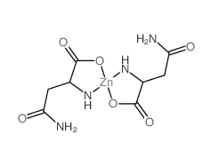 Zinc,bis(L-asparaginato-kN2,kO1)-, (T-4)- structure