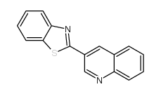 3-Benzothiazol-2-yl-quinoline结构式