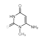 6-氨基-1-甲基-2-硫代尿嘧啶结构式