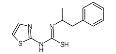 1-(1-phenylpropan-2-yl)-3-(1,3-thiazol-2-yl)thiourea Structure