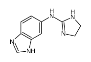 N-(4,5-dihydro-1H-imidazol-2-yl)-3H-benzimidazol-5-amine Structure