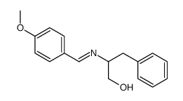 2-[(4-methoxyphenyl)methylideneamino]-3-phenylpropan-1-ol Structure