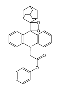 phenyl 2-(10H-dispiro[acridine-9,3'-[1,2]dioxetane-4',2''-adamantan]-10-yl)acetate Structure