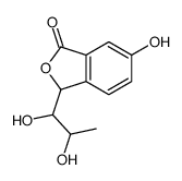 3-(1,2-dihydroxypropyl)-6-hydroxy-3H-2-benzofuran-1-one Structure