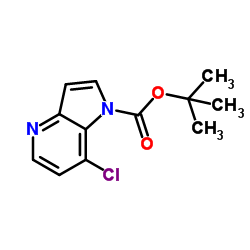 tert-Butyl 7-chloro-1H-pyrrolo[3,2-b]pyridine-1-carboxylate Structure