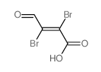 2-Butenoic acid,2,3-dibromo-4-oxo- structure