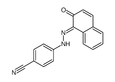 4-[2-(2-oxonaphthalen-1-ylidene)hydrazinyl]benzonitrile Structure