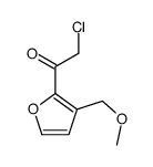 Ethanone, 2-chloro-1-[3-(methoxymethyl)-2-furanyl]- (9CI) structure