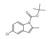 5-Chloro-2-methyl-indole-1-carboxylic acid tert-butyl ester Structure